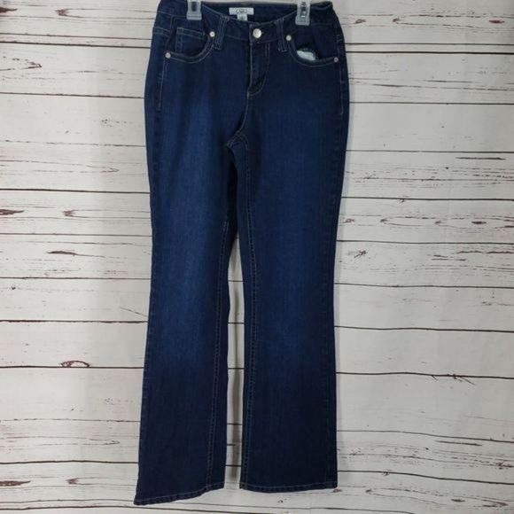 Cato‎ New Boot Cut Embroidered Jeans Size 4 - Picture 1 of 7